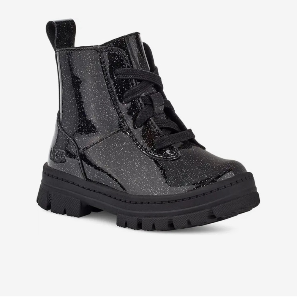 UGG Kids Black Glitter Boots